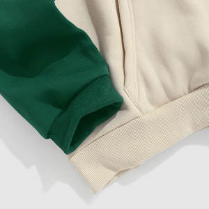 Sweats à capuche surdimensionnés tendance pour hommes meilleure qualité tissage tricoté couleurs unies anti-rétrécissement pas cher service OEM sweats à capuche - Product Image 4