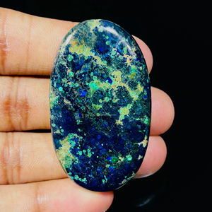 Azurite Cabochon Pierres précieuses en vrac Pierres semi-précieuses lisses faites à la main Toutes les formes Tailles pour la guérison Pierres précieuses Azurite - Product Image 1