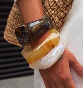 Bracelets et joncs en résine pour femmes, nouvelle collection, bijoux de style ange pour les fêtes et les mariages, haute qualité - Product Image 5