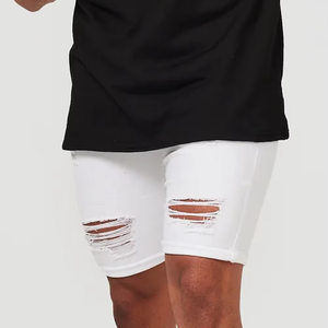 Ropa informal de verano para hombre, alta calidad, cómoda, elástica, blanca, con cremallera rasgada, botón transpirable, respetuoso con el medio ambiente, personalizable - Product Image 6