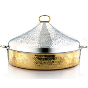 Vente en gros de casseroles élégantes en métal avec support pour buffet et repas à domicile, excellent prix - Product Image 2