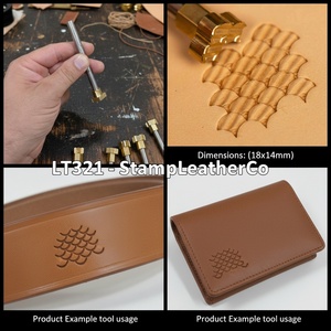 LT321 Tampon en cuir 18x14mm (5/7 \ "X 5/9 \") pour l'artisanat du cuir - Product Image 1
