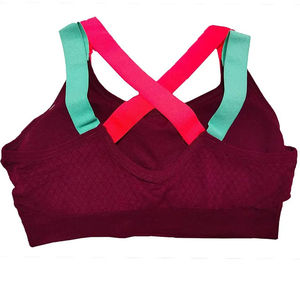 Digital Printing Front Logo Washed Women Sports Bra Crop Top Fitness <b>Tights</b> <b>with</b> Beautiful Back Vest <b>Suspenders</b> - Product Image 5