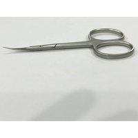 Ciseaux à ongles de beauté professionnels avec design incurvé lame en acier inoxydable pointe pointue Logo personnalisé pour la manucure et la coupe des cuticules