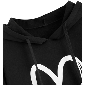 Sweat-shirts à capuche personnalisés brodés et imprimés numériquement fabriqués au Pakistan, prix bas, collection d'hiver confortable, sweat-shirts à capuche en tricot pour femmes - Product Image 3