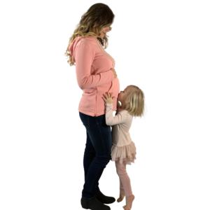 เสื้อฮู้ดไหมพรมยาวสำหรับผู้หญิงขายส่งประจำฤดูใบไม้ร่วง ผลิตจากผ้าโพลีเอสเตอร์/คอตตอนผสม  รับสกรีนโลโก้ด้านหน้า - Product Image 6