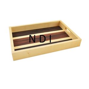 Bandeja de madera decorativa hecha a mano de forma personalizada bandeja de servicio de acabado personalizado para comida café té bandeja de servicio - Product Image 1