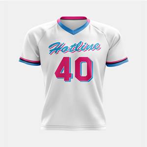 Maillot d'équipe personnalisable à col en V, avec des accents graphiques vibrants et un tissu respirant anti-humidité - Product Image 3