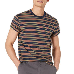Camiseta de algodón estampada para hombre, informal, de manga corta, cuello redondo, para gimnasio, uso diario, diseño liso, camiseta para hombre de OVERSEAS SPORTS - Product Image 5