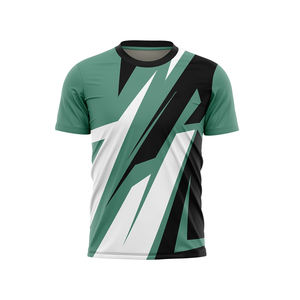 2025 Camiseta deportiva de entrenamiento ajustada para hombre, de secado rápido, 100% de algodón, manga corta bordada, cuello redondo, Logo de pantalla Digital, primavera lisa - Product Image 3
