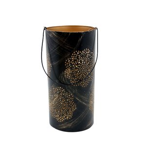 Nouvel arrivage de bougies votives rondes décoratives en fer et métal de couleur feuille d'or pour la décoration de Noël faite à la main - Product Image 2