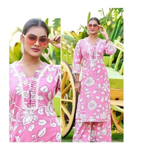 Kurti en coton Khadi moderne, imprimé à la main, tenue ethnique pour le bureau, les fêtes, les réceptions de mariage, les festivals et les fonctions traditionnelles - Product Image 1