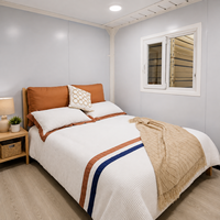Maison conteneur modulaire portable de 30 pieds, extensible et respirante, à structure en acier, pour hôtel extérieur, ferme, école, ou espace de vie