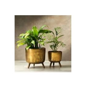 Pots de fleurs en métal de qualité supérieure avec vernis pour la maison et le jardin Pots de fleurs en métal et jardinière avec nickelé pour mariage - Product Image 3