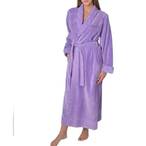 ชุดคลุมอาบน้ำผ้าฟลานเนลเนื้อนุ่ม ไซส์ใหญ่ 100% โพลีเอสเตอร์ แขนยาว ชุดนอนลำลองสำหรับครอบครัว ชุดนอนผู้ชาย ชุดนอนสี่ชิ้น - Product Image 2