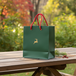 Bolsa de papel de regalo ecológica de lujo para fiesta de Navidad y paquete de celebración de Año Nuevo y uso de decoración - Product Image 5