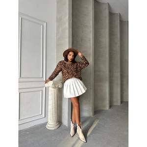 เสื้อถักลายเสือดาวสำหรับผู้หญิง ขายส่ง คอลเลคชั่นเสื้อเชิ้ตสุดชิค - Product Image 4