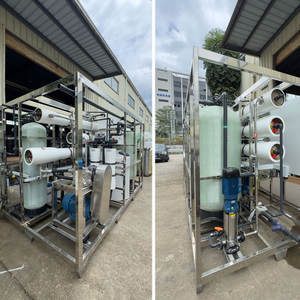 Système d'osmose inverse à eau <span class=keywords><strong>de</strong></span> mer en deux étapes 2000L/H avec moteur <span class=keywords><strong>de</strong></span> pompe PLC pour la dessalement industriel et l'eau potable hautement automatisés - Product Image 2