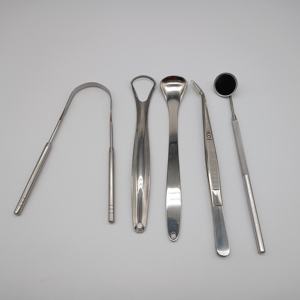 Kit de 5 Piezas de Herramientas Dentales Manuales de Acero Inoxidable, Raspador de Lengua, Espejo Bucal, Instrumentos para Uso Doméstico 2026 - Product Image 6
