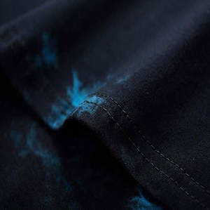 Chemise tricotée hip hop 100% coton avec logo imprimé chemises T-shirts à col rond de haute qualité - Product Image 6