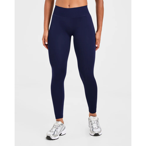 OEM Service Manufacturer's Best Price Customized <b>Women's</b> Leggings Logo Waist Professional Yoga Wear Solid <b>Navy</b> <b>Tights</b> Four-Way - Product Image 1
