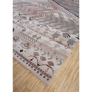 Tapis Manchaha en laine et soie de bambou noué à la main, ivoire, 10 mm d'épaisseur, motif géométrique abstrait, pour la maison, le couloir, modèle rectangulaire - Les-1694 - Product Image 2