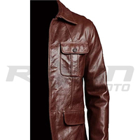 Blouson Racer Unisexe Haut de Gamme en Cuir de Mouton Véritable, Design Moderne, Coupe Slim, Col Montant en Toile, Fermeture Éclair, Hiver, à Capuche