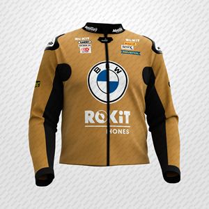 Toprak Razgatlioglu BM moto cuir de vachette/kangaro piste équitation/course sur mesure bosse motard veste CE protecteurs - Product Image 1