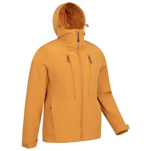 Veste Softshell à capuche en polyester personnalisée pour l'hiver Streetwear Doux Respirant Solide - Product Image 2