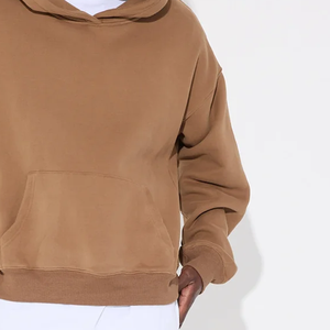 ¡100% algodón personalizado Logo Drop Shoulder Hoodie mejor calidad Casual sólido patrón ropa de invierno con capucha crea tu propia idea! - Product Image 2