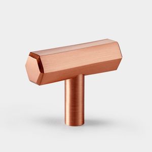 Luxury hexagonal T bar solid brass door <b>knobs</b> <b>for</b> home <b>dresser</b> door cabinet furniture decorative kitchen wardrobe handle <b>knobs</b> - Product Image 6