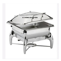 Chauffe-plats arabe pour hôtel, restauration commerciale, cuisinière à buffet, chauffe-plats personnalisés de grande capacité en acier inoxydable avec couvercle