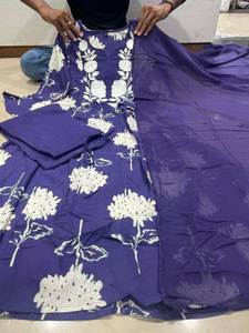 Colección Premium de algodón de 3 piezas para mujer con estampado Floral Kurta a juego Bottoms & Dupatta para Festival Party Daily Wear - Product Image 6