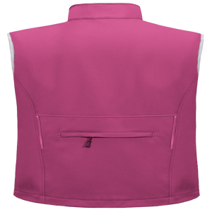 เสื้อกั๊กซอฟต์เชลล์สำหรับกิจกรรมกลางแจ้ง คอตั้ง พร้อมโลโก้ด้านหน้า ระบายอากาศ แห้งเร็ว ป้องกันรังสียูวี เหมาะสำหรับการเดินป่า ทำงาน และการเดินทาง - Product Image 2