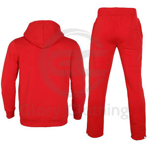 ชุดกีฬาผ้าฝ้ายมีฮู้ดสำหรับผู้ชายชุดวอร์มแขนยาวเต็มตัวป้องกันการยับ - Product Image 4