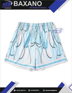 Pantalones Cortos de Baloncesto Unisex de Malla, Diseño Gráfico Drip, Transpirables, Resistentes al Viento, de Secado Rápido, Cintura Elástica, para Gimnasio y Deportes - Product Image 6