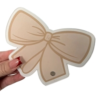 Hot Pink Bow Lash Tiles Private Label Plaque d'extension de cils en acrylique durable Outil de beauté magnétique Fleur Logo personnalisé