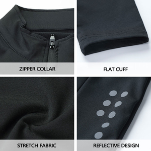 เสื้อรัดรูปแขนยาวสำหรับผู้ชายเสื้อแห้งเร็วแบบสั่งตัด - Product Image 4