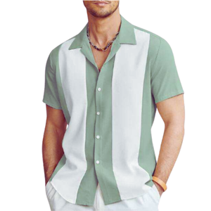 Regular Fit Woven Men's for Shirt Classic Casual Smart Casual 100% Cotton Print Anti-arrugas Comfort - Product Image 2