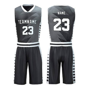 Custom Sublimation Breathable Anti-Bacterial <b>Basketball</b> Uniform Kits Custom Logo Options 100% Polyester Fabric for Teams Clubs - Product Image 1