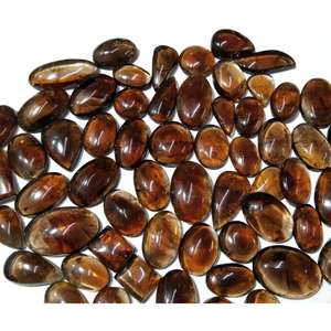 Cuarzo Champán Natural al por Mayor, Pulido por Ambos Lados, Tamaños Variados, Cabujón Suelto para Joyería, Cuarzo Champán de Formas Mixtas, Piedra Preciosa - Product Image 1