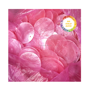 Natural Capiz Shell Round White Polished Discs for Lighting Fixtures, Wall Hanging Crafts, Table <b>Lamps</b> and Interior Design - Product Image 2