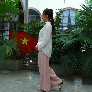 Women's 100% Ramie Flat Front <b>Trouser</b> Effortless Comfort and Elegance Pant & <b>Trousers</b> Women's Pants & <b>Trousers</b>" - Product Image 4