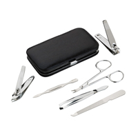Ensemble de manucure et pédicure professionnel en acier inoxydable de haute qualité, logo personnalisé, ciseaux à ongles compacts, certifié CE ISO, ARISTON