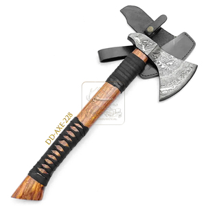 Wholesale Outdoor DD-AXE225 Viking Style <b>Axe</b> Bushcraft Damascus Steel Wood Handle Camping DIY Grade Forest <b>Chopping</b> Cutting - Product Image 3
