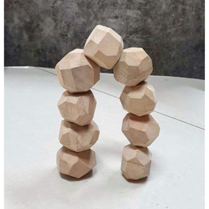 Pierres d'équilibrage en bois Montessori Tumi-ishi | Jouets éducatifs inspirés de Waldorf, bois certifié, exportation mondiale | Éducation des enfants - Product Image 3