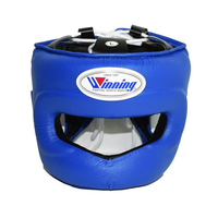 Casque de boxe professionnel en cuir véritable respirant et durable avec fermeture auto-agrippante pour l'entraînement – Fabrication d'usine