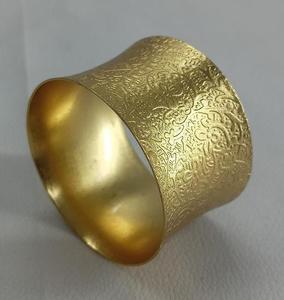 Top vendeur vaisselle porte-serviettes en métal Table à manger noël Western Restaurant rond de serviette décor tissu ou serviette en papier laiton - Product Image 5