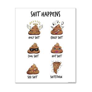 Madeleine Shit Happens <b>Poster</b> Digital Printing on Canvas Material Flag Banners - Product Image 1