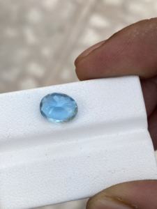 Alta calidad 8x10 Aguamarina natural 2,42 quilates Forma ovalada Corte Cambio de color Piedra preciosa suelta para la fabricación de joyas - Product Image 6